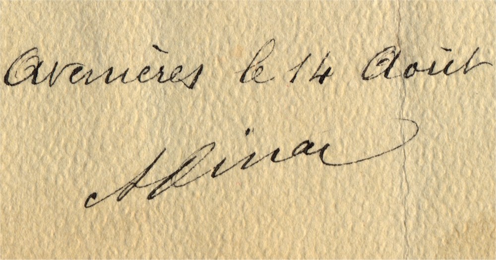Assan Dina, sa signature