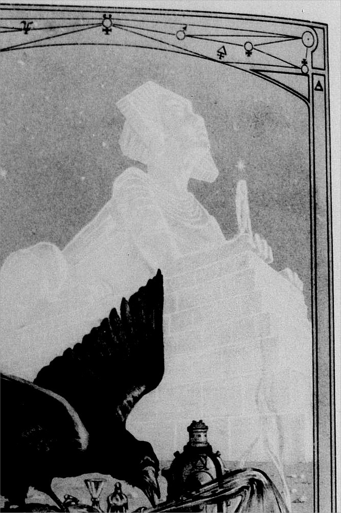 Homme debout dans la patte du sphinx
