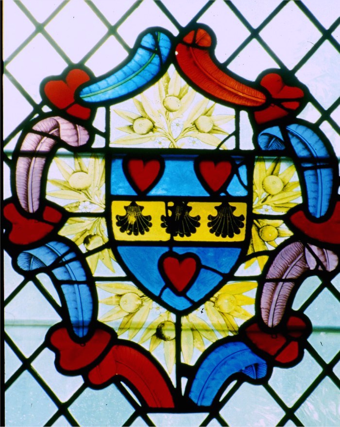 Le blason entour de plumes