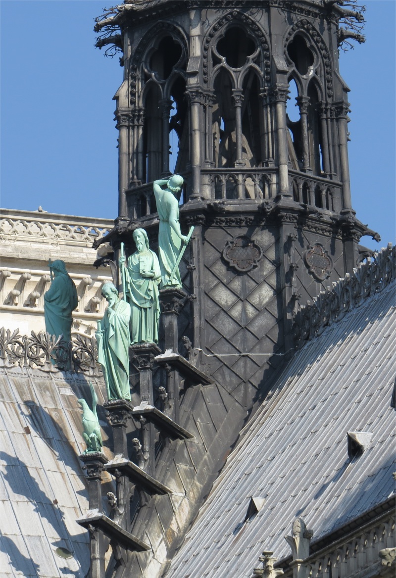 Flèche de la cathédrale Notre Dame de Paris