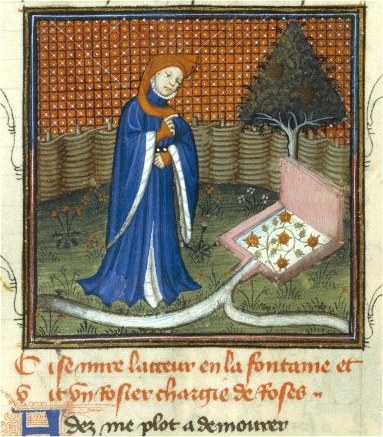 Roman de la Rose, la fontaine aux roses
